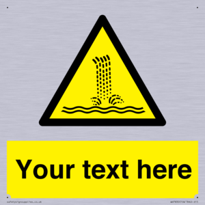 Custom warning artificial waterfall